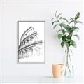 Picture of Colosseum Sketch _GroupedProduct_Rectangle_Portrait_Canvas_Framed_