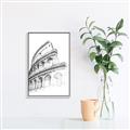 Picture of Colosseum Sketch _GroupedProduct_Rectangle_Portrait_Canvas_Framed_