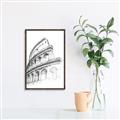 Picture of Colosseum Sketch _GroupedProduct_Rectangle_Portrait_Canvas_Framed_