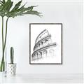 Picture of Colosseum Sketch _GroupedProduct_Rectangle_Portrait_Canvas_Framed_