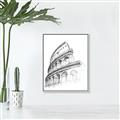 Picture of Colosseum Sketch _GroupedProduct_Rectangle_Portrait_Canvas_Framed_