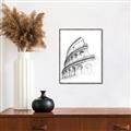 Picture of Colosseum Sketch _GroupedProduct_Rectangle_Portrait_Canvas_Framed_