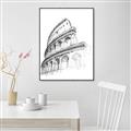 Picture of Colosseum Sketch _GroupedProduct_Rectangle_Portrait_Canvas_Framed_