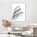 Picture of Colosseum Sketch _GroupedProduct_Rectangle_Portrait_Canvas_Framed_