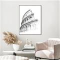 Picture of Colosseum Sketch _GroupedProduct_Rectangle_Portrait_Canvas_Framed_