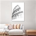 Picture of Colosseum Sketch _GroupedProduct_Rectangle_Portrait_Canvas_Framed_