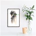 Picture of Columns Sketch _GroupedProduct_Rectangle_Portrait_Canvas_Framed_
