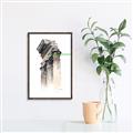 Picture of Columns Sketch _GroupedProduct_Rectangle_Portrait_Canvas_Framed_