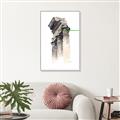 Picture of Columns Sketch _GroupedProduct_Rectangle_Portrait_Canvas_Framed_