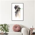 Picture of Columns Sketch _GroupedProduct_Rectangle_Portrait_Canvas_Framed_