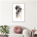 Picture of Columns Sketch _GroupedProduct_Rectangle_Portrait_Canvas_Framed_