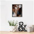 Picture of Colour Block Lady  _GroupedProduct_Rectangle_Portrait_Canvas_Framed_
