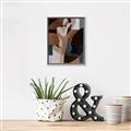 Picture of Colour Block Lady  _GroupedProduct_Rectangle_Portrait_Canvas_Framed_