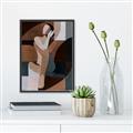 Picture of Colour Block Lady  _GroupedProduct_Rectangle_Portrait_Canvas_Framed_