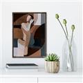 Picture of Colour Block Lady  _GroupedProduct_Rectangle_Portrait_Canvas_Framed_