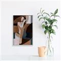 Picture of Colour Block Lady  _GroupedProduct_Rectangle_Portrait_Canvas_Framed_