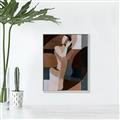 Picture of Colour Block Lady  _GroupedProduct_Rectangle_Portrait_Canvas_Framed_