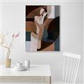 Picture of Colour Block Lady  _GroupedProduct_Rectangle_Portrait_Canvas_Framed_