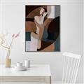 Picture of Colour Block Lady  _GroupedProduct_Rectangle_Portrait_Canvas_Framed_