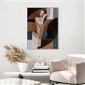 Picture of Colour Block Lady  _GroupedProduct_Rectangle_Portrait_Canvas_Framed_