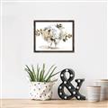 Picture of White Hydrangea in a Vase _GroupedProduct_Rectangle_Landscape_Canvas_Framed_