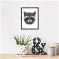 Picture of Raccoon Sketch _GroupedProduct_Rectangle_Portrait_Canvas_Framed_