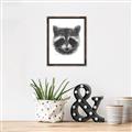 Picture of Raccoon Sketch _GroupedProduct_Rectangle_Portrait_Canvas_Framed_