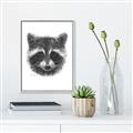 Picture of Raccoon Sketch _GroupedProduct_Rectangle_Portrait_Canvas_Framed_