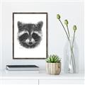 Picture of Raccoon Sketch _GroupedProduct_Rectangle_Portrait_Canvas_Framed_
