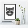 Picture of Raccoon Sketch _GroupedProduct_Rectangle_Portrait_Canvas_Framed_
