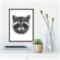 Picture of Raccoon Sketch _GroupedProduct_Rectangle_Portrait_Canvas_Framed_