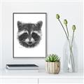 Picture of Raccoon Sketch _GroupedProduct_Rectangle_Portrait_Canvas_Framed_