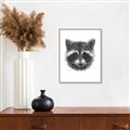 Picture of Raccoon Sketch _GroupedProduct_Rectangle_Portrait_Canvas_Framed_