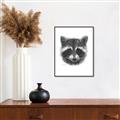 Picture of Raccoon Sketch _GroupedProduct_Rectangle_Portrait_Canvas_Framed_