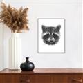 Picture of Raccoon Sketch _GroupedProduct_Rectangle_Portrait_Canvas_Framed_