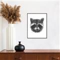 Picture of Raccoon Sketch _GroupedProduct_Rectangle_Portrait_Canvas_Framed_