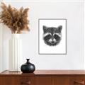 Picture of Raccoon Sketch _GroupedProduct_Rectangle_Portrait_Canvas_Framed_