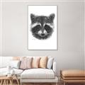Picture of Raccoon Sketch _GroupedProduct_Rectangle_Portrait_Canvas_Framed_