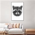Picture of Raccoon Sketch _GroupedProduct_Rectangle_Portrait_Canvas_Framed_