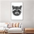 Picture of Raccoon Sketch _GroupedProduct_Rectangle_Portrait_Canvas_Framed_