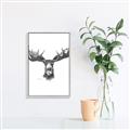 Picture of Moose Sketch _GroupedProduct_Rectangle_Portrait_Canvas_Framed_