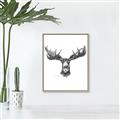 Picture of Moose Sketch _GroupedProduct_Rectangle_Portrait_Canvas_Framed_