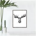 Picture of Moose Sketch _GroupedProduct_Rectangle_Portrait_Canvas_Framed_
