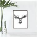 Picture of Moose Sketch _GroupedProduct_Rectangle_Portrait_Canvas_Framed_