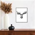 Picture of Moose Sketch _GroupedProduct_Rectangle_Portrait_Canvas_Framed_