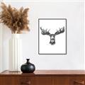 Picture of Moose Sketch _GroupedProduct_Rectangle_Portrait_Canvas_Framed_
