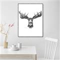 Picture of Moose Sketch _GroupedProduct_Rectangle_Portrait_Canvas_Framed_