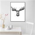 Picture of Moose Sketch _GroupedProduct_Rectangle_Portrait_Canvas_Framed_
