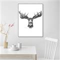 Picture of Moose Sketch _GroupedProduct_Rectangle_Portrait_Canvas_Framed_