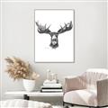 Picture of Moose Sketch _GroupedProduct_Rectangle_Portrait_Canvas_Framed_
